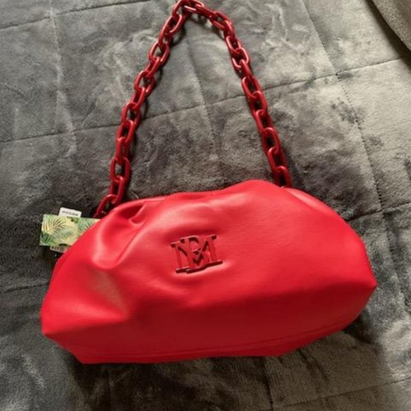 Badgley Mischka Wrapped Frame  Vegan Clutch - Picture 1 of 7